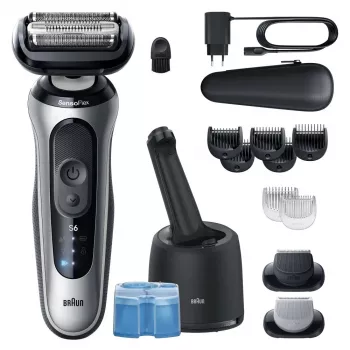 Braun Series 6 62-S7650cc hopea - kalvorasvari Li-Ion-akulla
