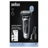 Braun Series 6 62-S7650cc hopea - kalvorasvari Li-Ion-akulla