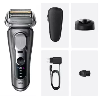 Kalvorasvari Braun Series 9 Pro+ 9615S musta harmaa ruostumaton teräs