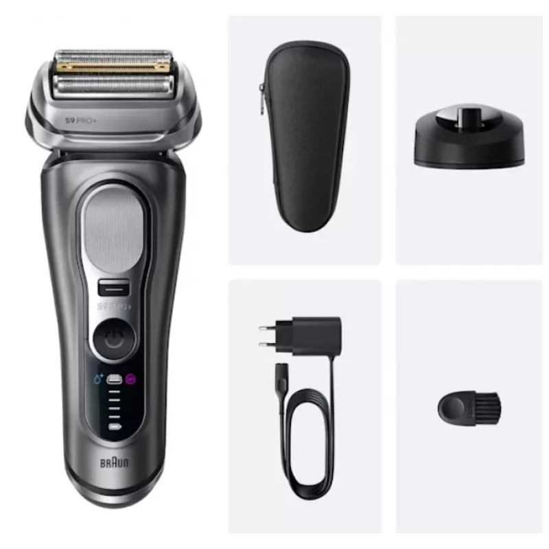 Kalvorasvari Braun Series 9 Pro+ 9615S musta harmaa ruostumaton teräs