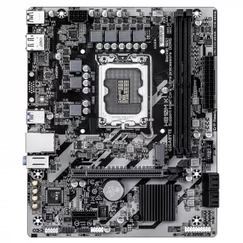 GIGABYTE H810M K Micro ATX -emolevy Intel Core Ultra (sarja 2) -suorittimille — LGA 1851, DDR5 jopa 6400 MHz, 1x PCIe 4.0 M.2, 1GbE
