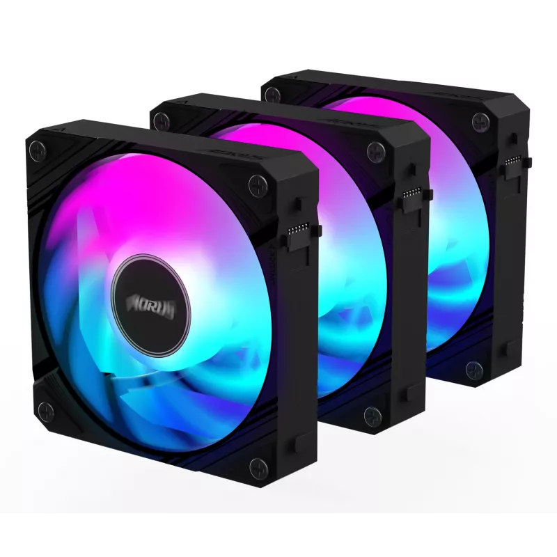 GIGABYTE AORUS EZ CHAIN FAN 120 (3 kpl:n pakkaus) emolevy 12 cm musta 3 kpl