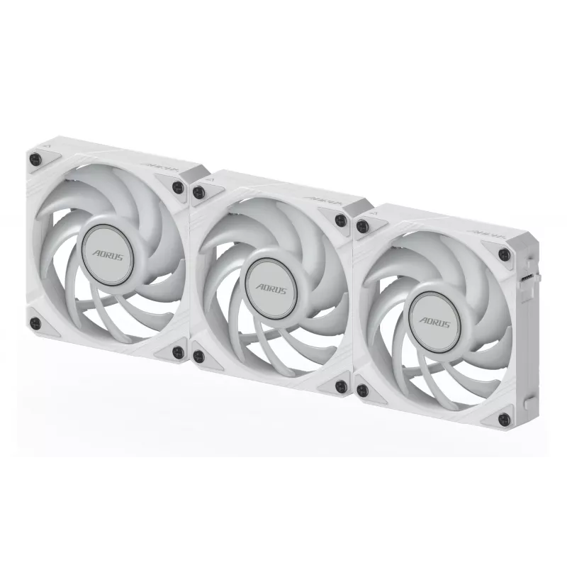 Gigabyte AORUS EZ CHAIN FAN 120 ICE kotelotuulettimet, 3 kpl, 120 mm, valkoiset, GP-ECFAN1203 ICE