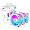 Gigabyte AORUS EZ CHAIN FAN 120 ICE kotelotuulettimet, 3 kpl, 120 mm, valkoiset, GP-ECFAN1203 ICE