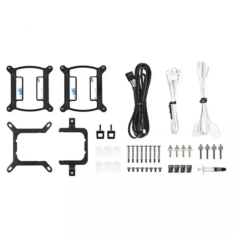Thermaltake TH280 V2 Ultra ARGB Sync Snow Edition AIO-nestejäähdytin suorittimelle, 3,02 mmH2O, valkoinen