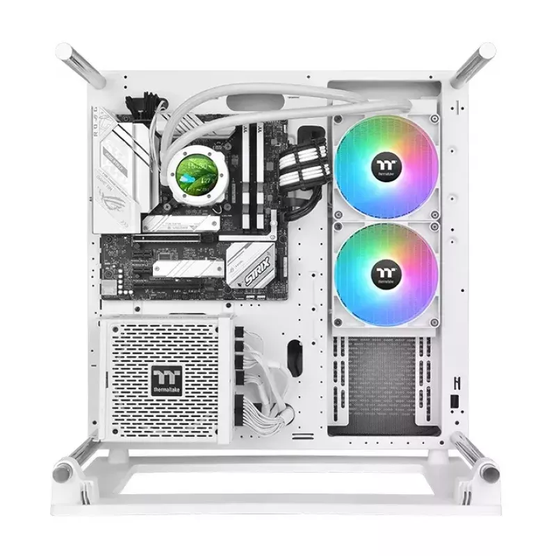 Thermaltake TH280 V2 Ultra ARGB Sync Snow Edition AIO-nestejäähdytin suorittimelle, 3,02 mmH2O, valkoinen