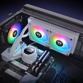 THERMALTAKE nestejäähdytys – TH240 V2 Ultra ARGB Sync All-In-One nestejäähdytin – White Edition