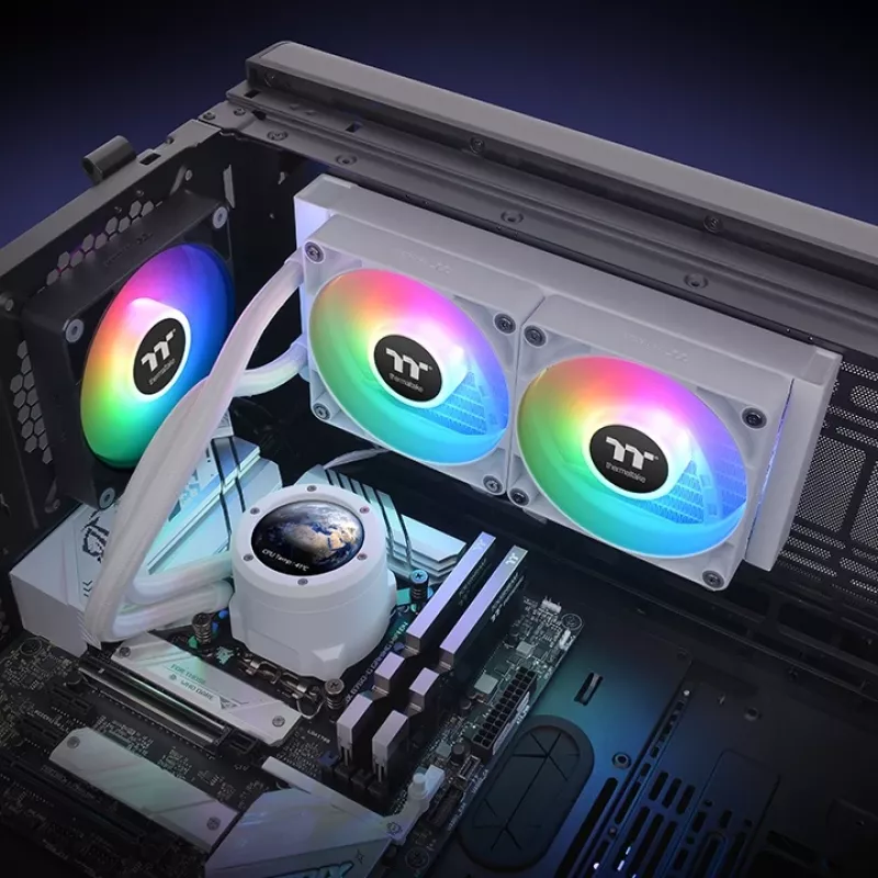 THERMALTAKE nestejäähdytys – TH240 V2 Ultra ARGB Sync All-In-One nestejäähdytin – White Edition