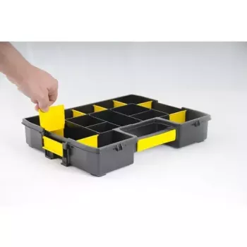 Pientarvikelaatikko Stanley Sortmaster Junior musta/keltainen