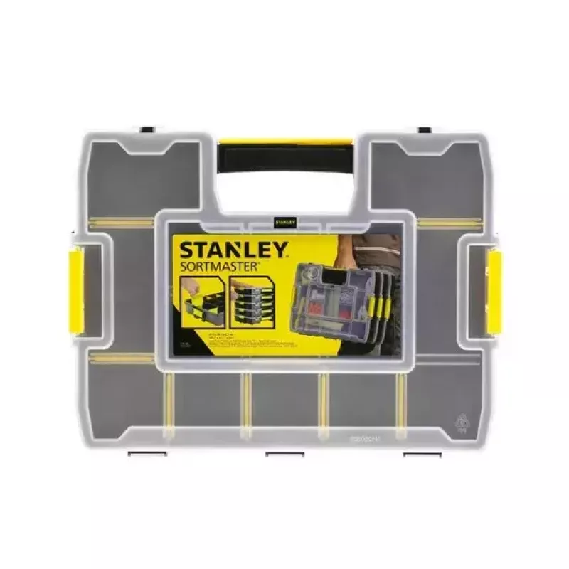 Pientarvikelaatikko Stanley Sortmaster Junior musta/keltainen
