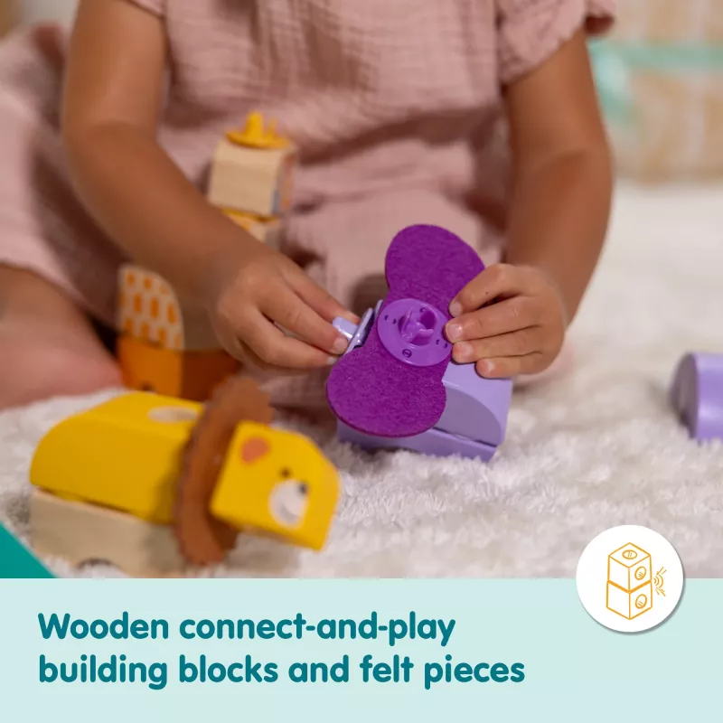 Rakennussarja Spin Master Melissa & Doug Blockables Safari -pakkaus – hahmot ja pinottavat palat