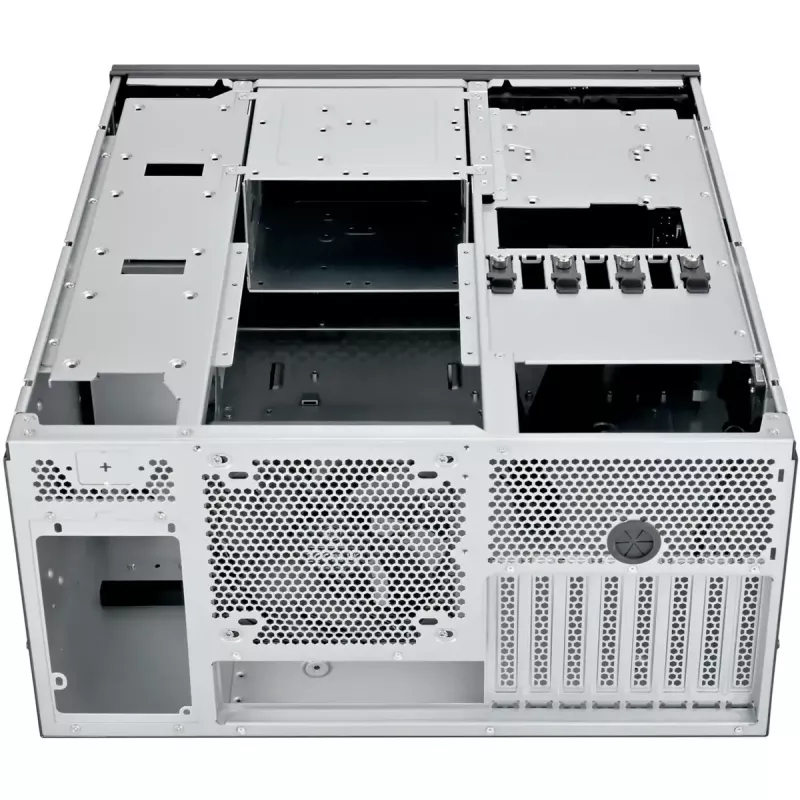 SILVERSTONE rack-kotelo RM53-502 — 19 tuuman palvelinrack-kotelo, musta