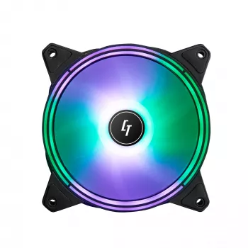 Chieftec NF-1225RGB tietokoneen jäähdytysjärjestelmä tietokonekotelon tuuletin 12 cm musta 1 kpl