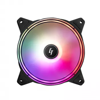 Chieftec NF-1225RGB tietokoneen jäähdytysjärjestelmä tietokonekotelon tuuletin 12 cm musta 1 kpl