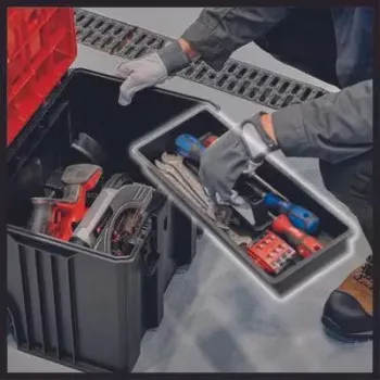 Työkalulaukku Einhell E-Case L polypropeeni musta punainen 41.5x27.3x32 cm