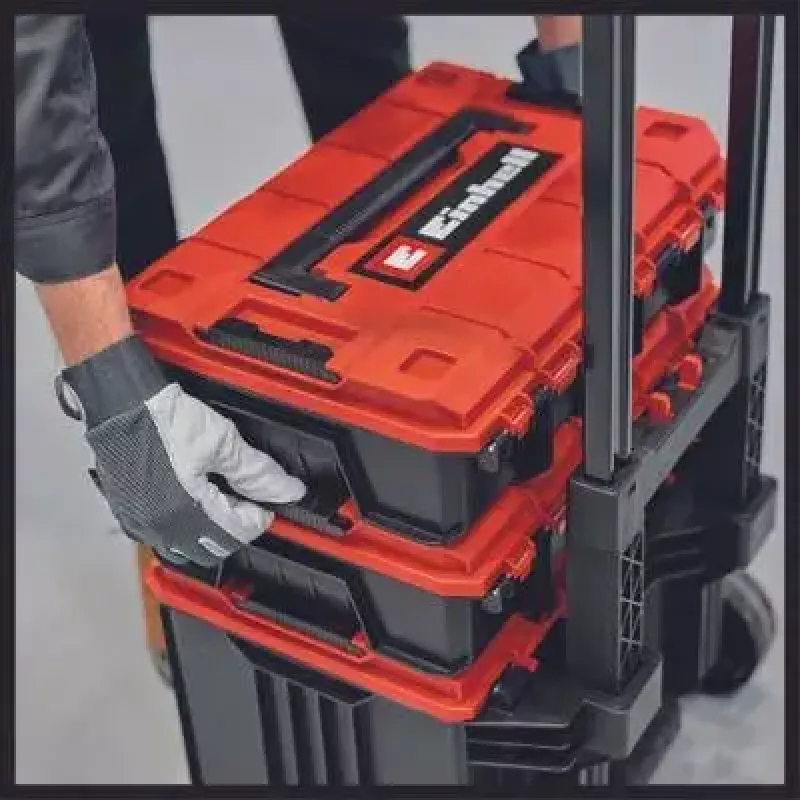Työkalulaukku Einhell E-Case L polypropeeni musta punainen 41.5x27.3x32 cm