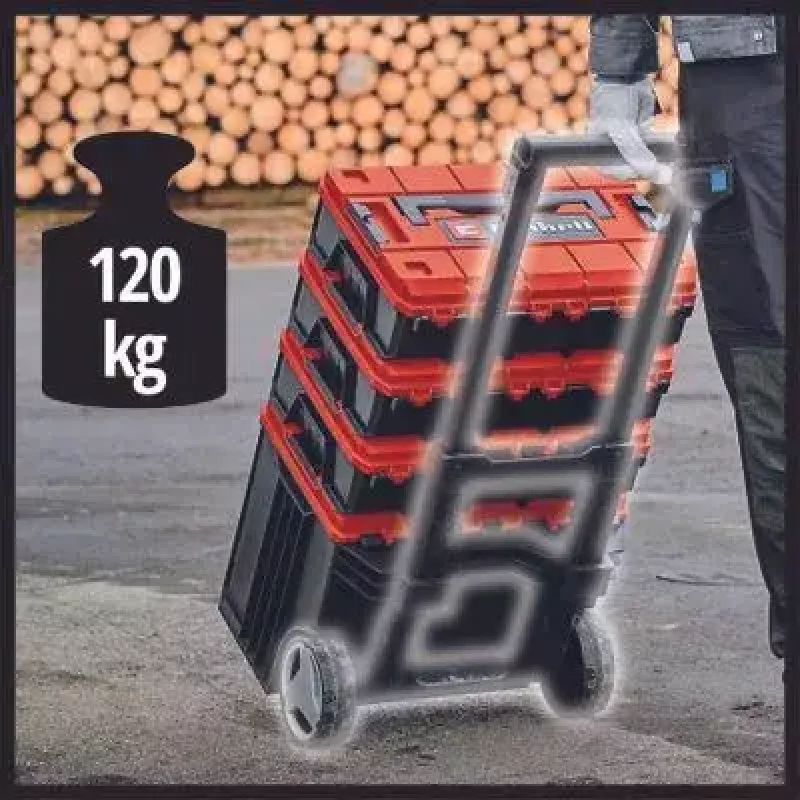 Työkalulaukku Einhell E-Case L polypropeeni musta punainen 41.5x27.3x32 cm