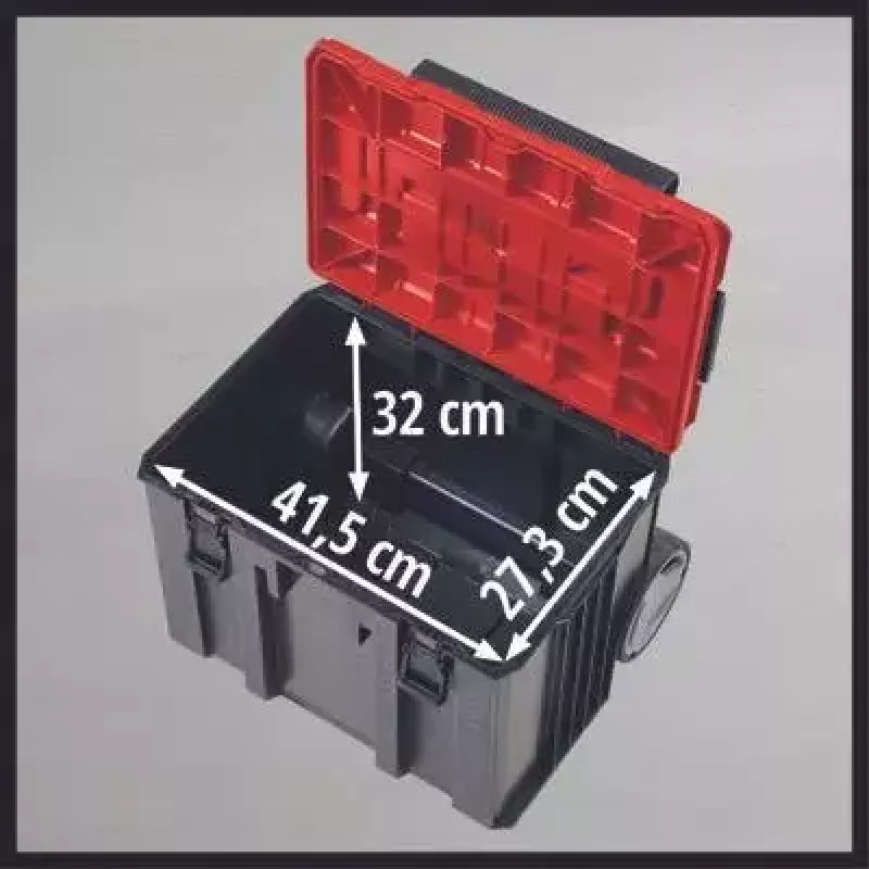 Työkalulaukku Einhell E-Case L polypropeeni musta punainen 41.5x27.3x32 cm