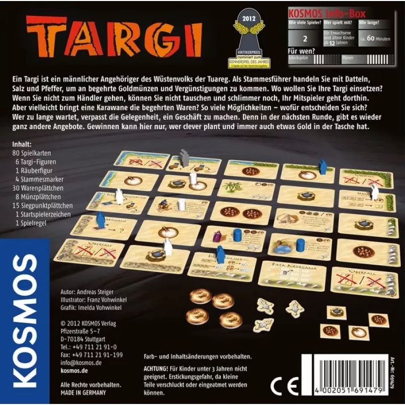 Kosmos TARGI lautapeli taloussimulaatio
