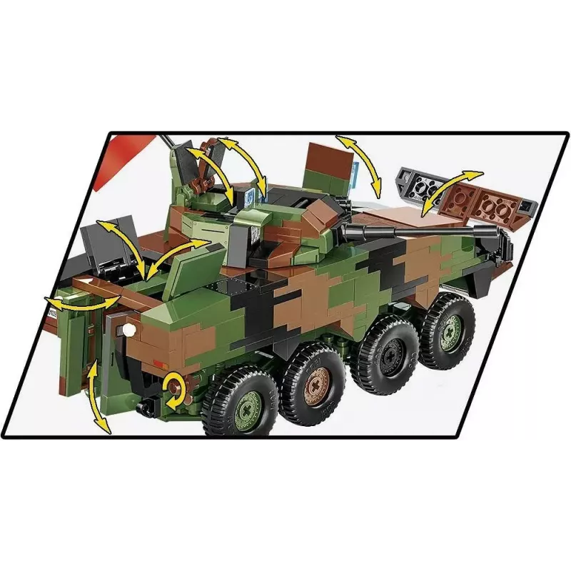 Palikkamallisarja Cobi Armed Forces KTO Rosomak 2-in-1 (COBI-2629)