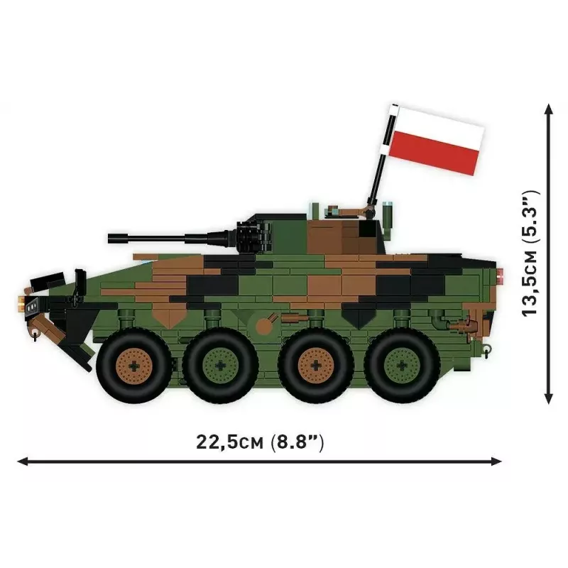 Palikkamallisarja Cobi Armed Forces KTO Rosomak 2-in-1 (COBI-2629)