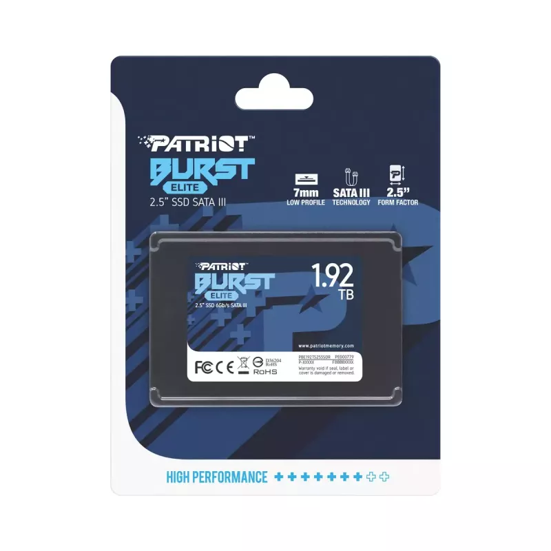 SSD-levy Patriot Burst Elite 1.92TB 2.5 inch SATA 3.0 PBE192TS25SSDR