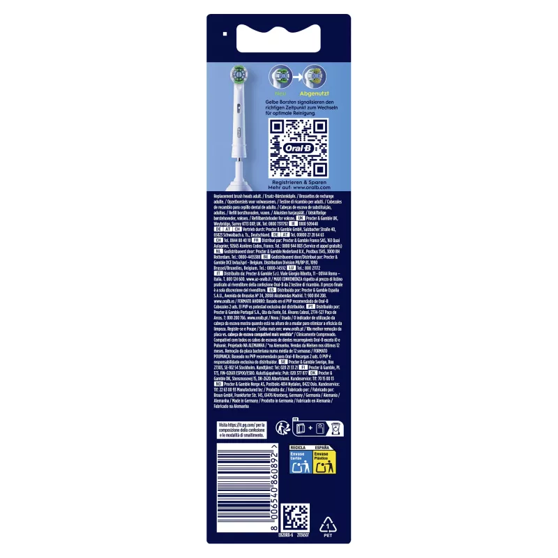 Vaihtoharjat Braun Oral-B Pro Precision Clean 6 kpl:n pakkaus