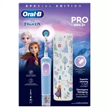 Oral-B Vitality Pro Frozen lasten pyörivä-värähtelevä hammasharja musta, harmaa