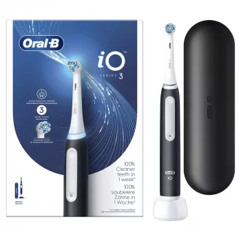 Oral-B sähköhammasharja aikuisten pyörivä-värähtelevä hammasharja musta valkoinen