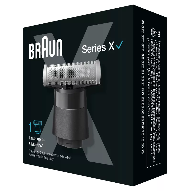 Ajopää Braun XT20 1 pää musta