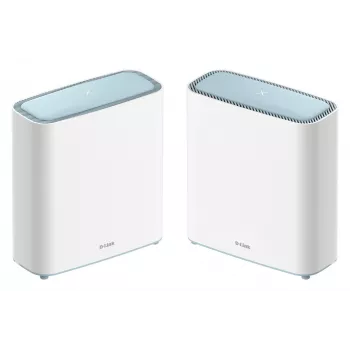 D-Link EAGLE PRO AI AX3200 Mesh-järjestelmä (2 kpl pakkaus), valkoinen, Mesh-järjestelmä, tila, virta, 510 m², Dualband (2,4 GHz / 5 GHz), Wi-Fi 6 (802.11ax)