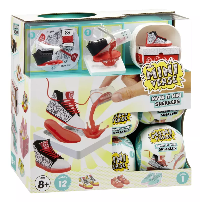 Miniverse Make It Mini Sneakers PDQ, 8 vuotta, monivärinen, muovi