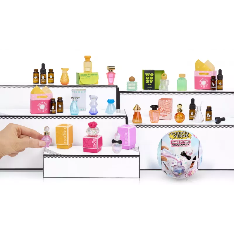 Miniverse Make It Mini Fragrances PDQ, lasten parfyyminvalmistussetti, 8 vuotta, monivärinen
