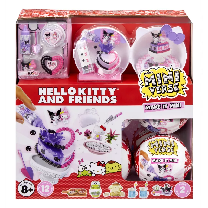 Miniverse Make It Mini SANRIO Series 2 Asst PDQ, 8 vuotta, monivärinen, muovi