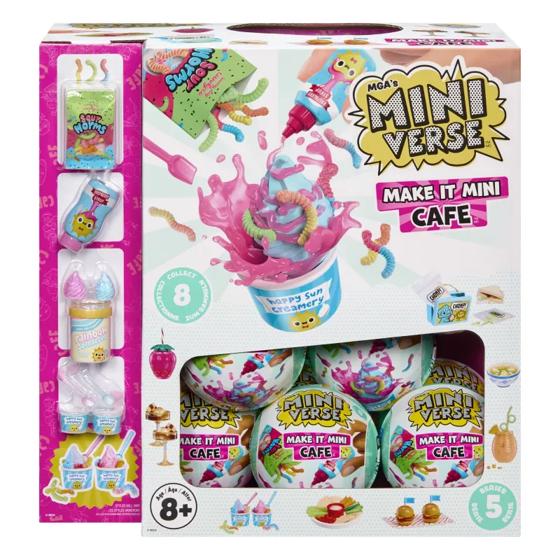 Miniverse Make It Mini Foods: Café PDQ Serie 5 (Wave A), 8 vuotta, monivärinen, muovi