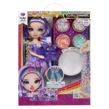 Rainbow High Rainbow Shimmers limalla -muotinukke Violet (violetti)
