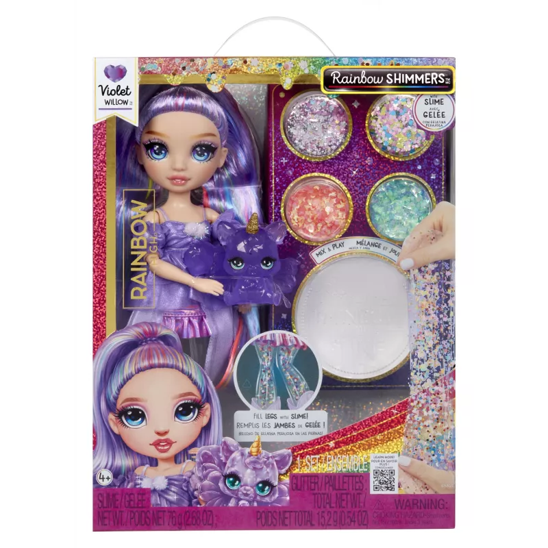 Rainbow High Rainbow Shimmers limalla -muotinukke Violet (violetti)