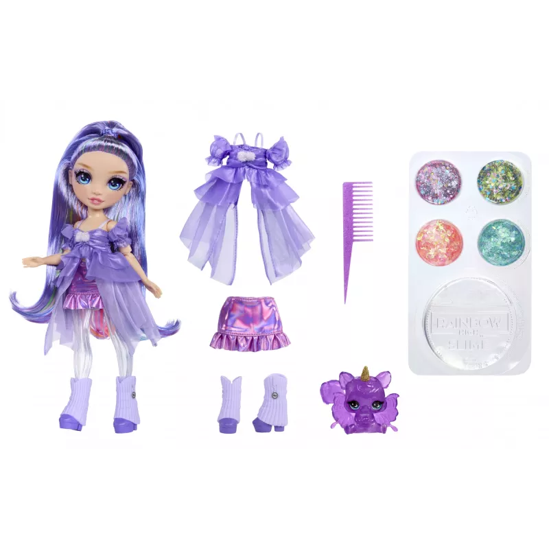 Rainbow High Rainbow Shimmers limalla -muotinukke Violet (violetti)