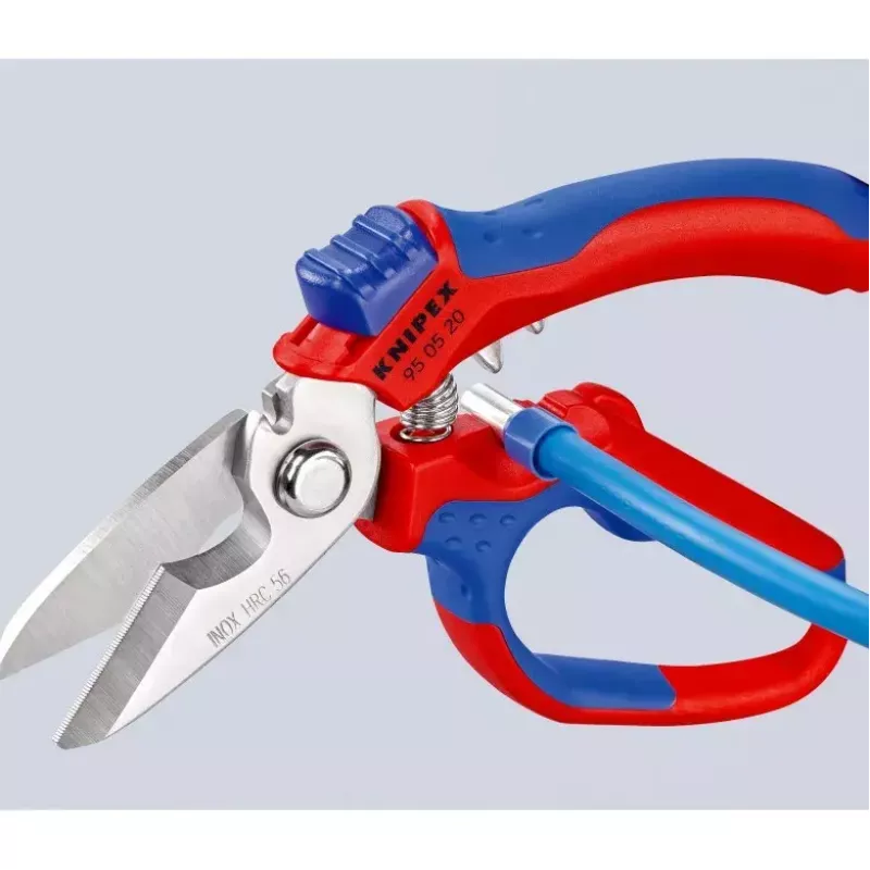 Knipex 95 05 20 SB pihdit ruostumaton teräs muovikahva sininen punainen