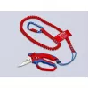 Knipex 95 05 20 SB pihdit ruostumaton teräs muovikahva sininen punainen