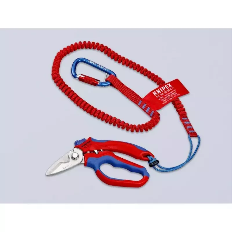 Knipex 95 05 20 SB pihdit ruostumaton teräs muovikahva sininen punainen