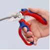 Knipex 95 05 20 SB pihdit ruostumaton teräs muovikahva sininen punainen