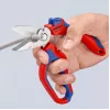 Knipex 95 05 20 SB pihdit ruostumaton teräs muovikahva sininen punainen