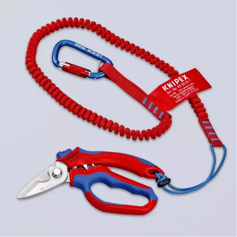 Knipex 95 05 20 SB pihdit ruostumaton teräs muovikahva sininen punainen