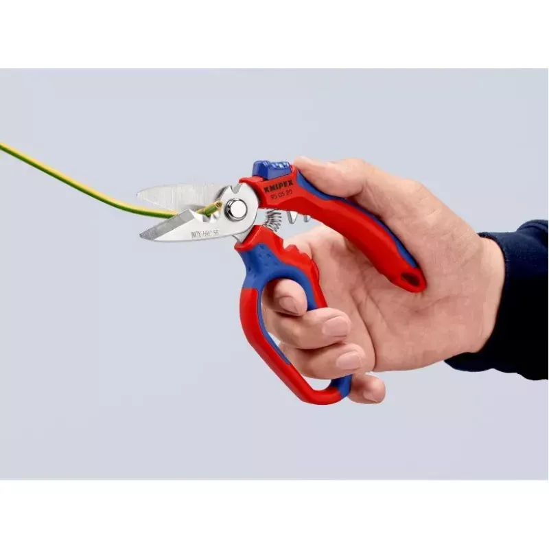 Knipex 95 05 20 SB pihdit ruostumaton teräs muovikahva sininen punainen
