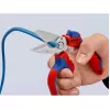 Knipex 95 05 20 SB pihdit ruostumaton teräs muovikahva sininen punainen