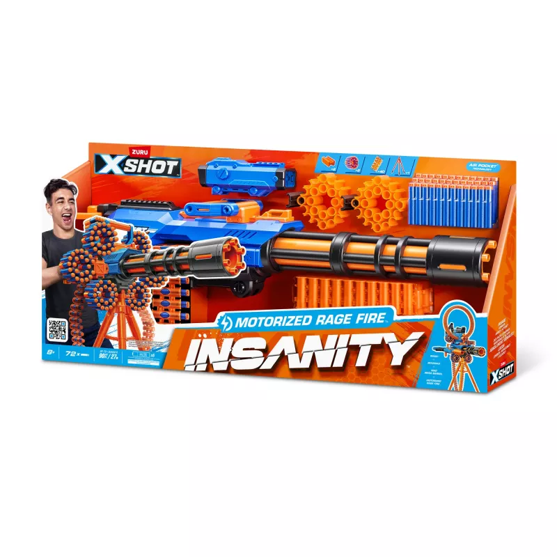 XSHOT Insanity Motorized Rage Fire (72 tikkaa) ZURU