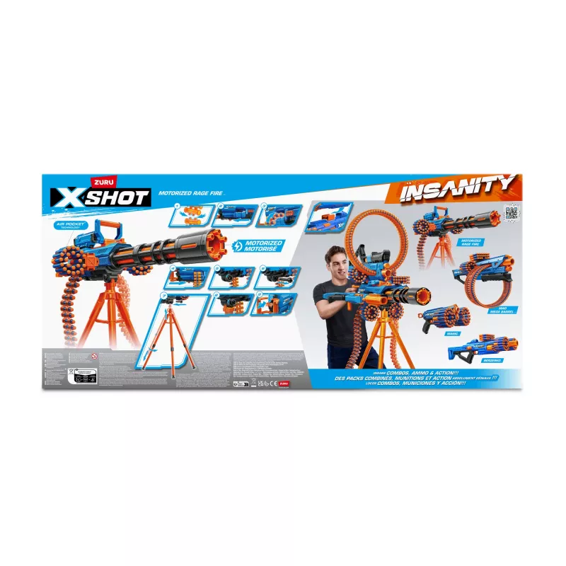 XSHOT Insanity Motorized Rage Fire (72 tikkaa) ZURU