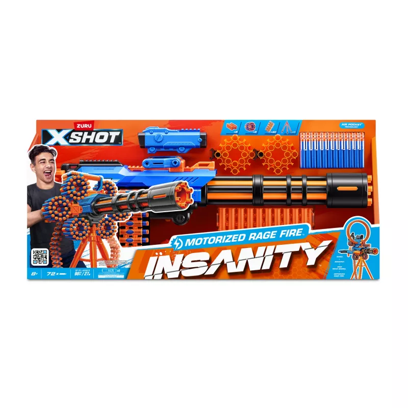 XSHOT Insanity Motorized Rage Fire (72 tikkaa) ZURU