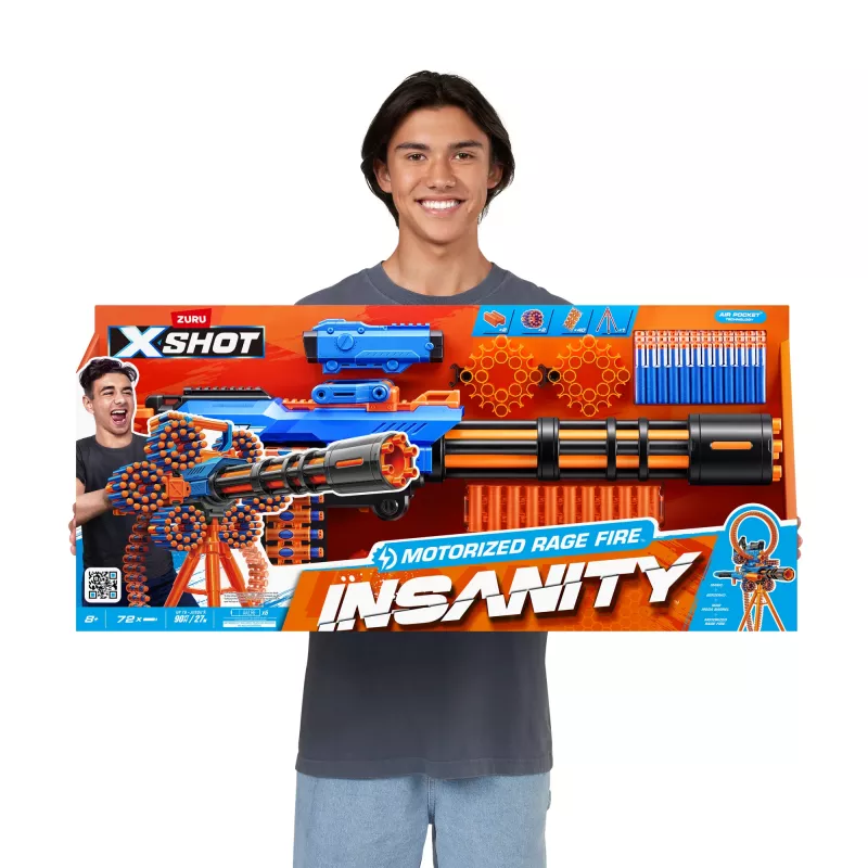 XSHOT Insanity Motorized Rage Fire (72 tikkaa) ZURU